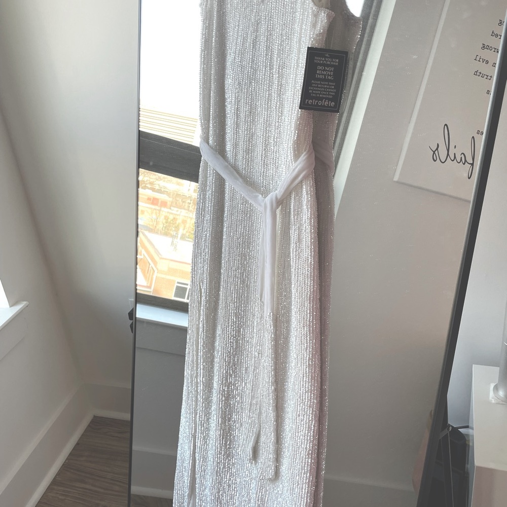 NWT White retrofete dress - Picture 4 of 7